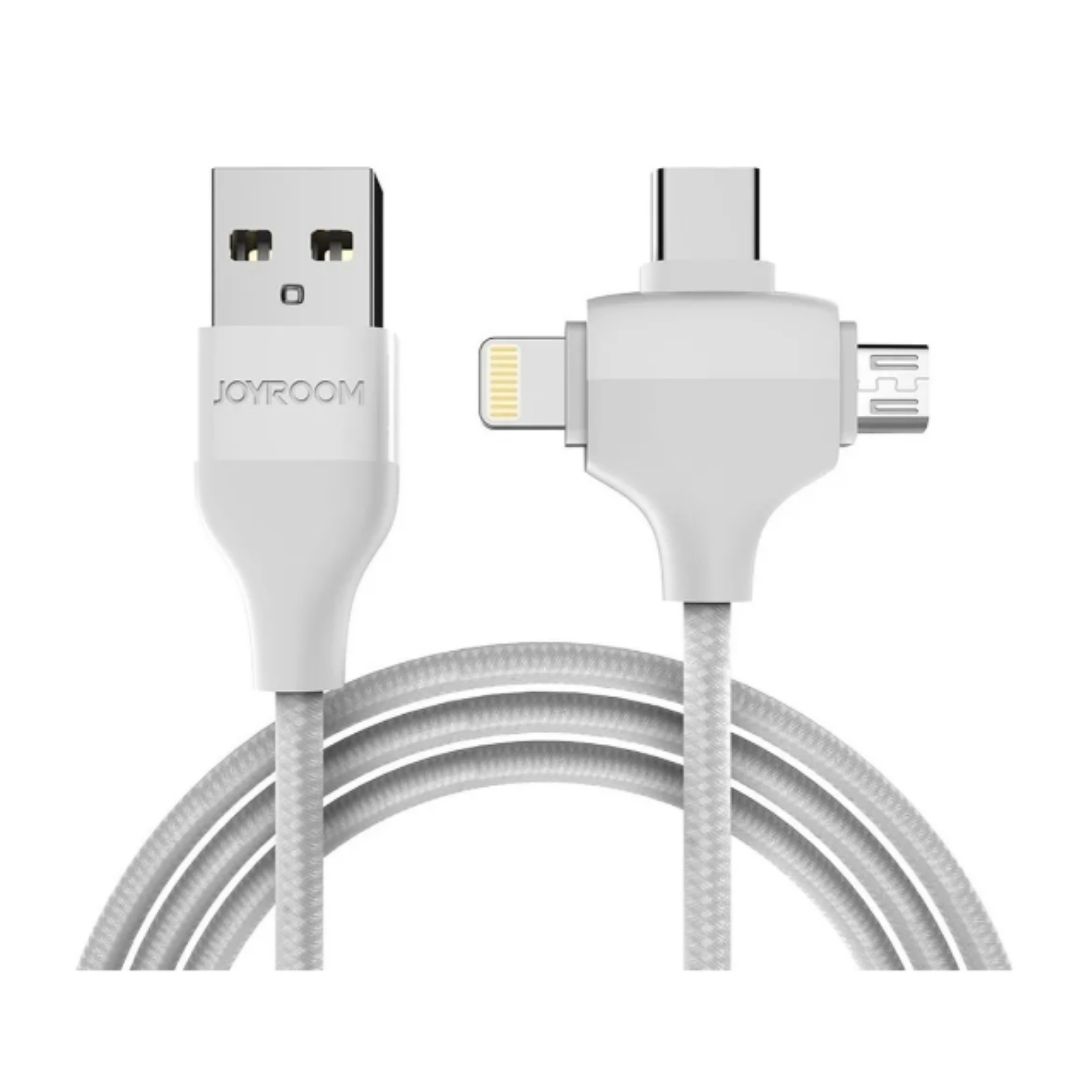 Cable Usb 3 En 1 Micro/tipoc/ iPhone Alta Gama Carga Rápida